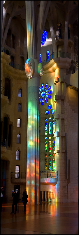 Lichtspiel in der Sagrada familia