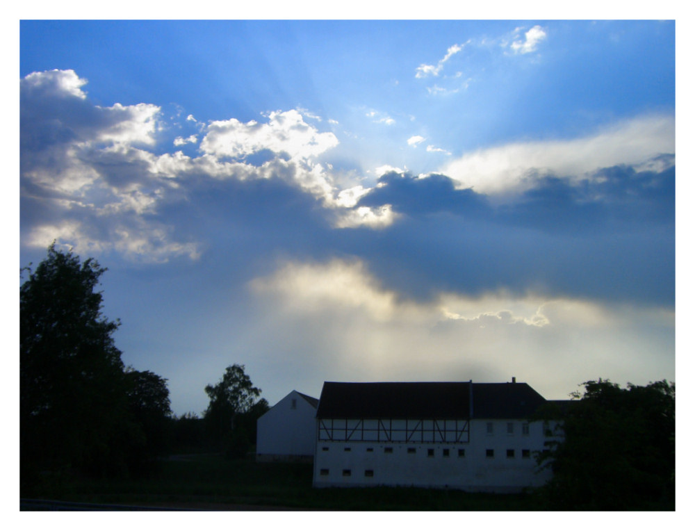 Lichtspiel mit Wolken