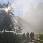 Lichtspiel während einer Bergwanderung