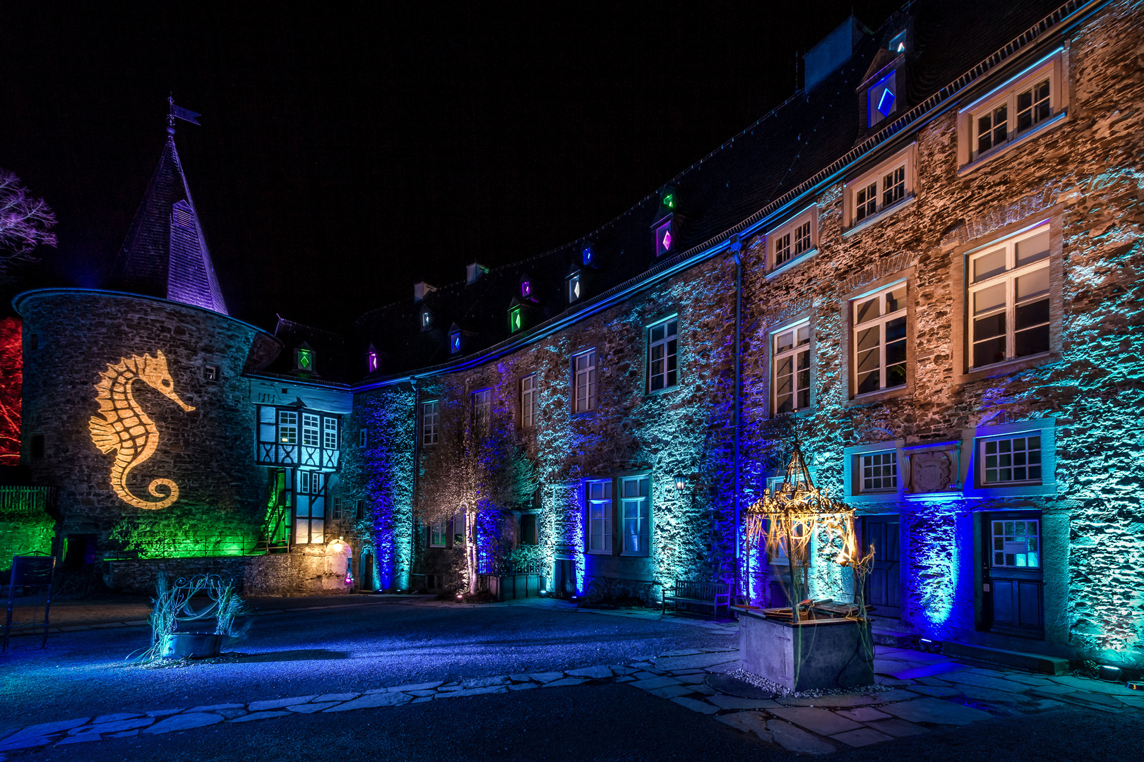 Lichtspiele 2014 am Schloss Hohenlimburg..