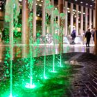 Lichtspiele am Brunnen Nachts