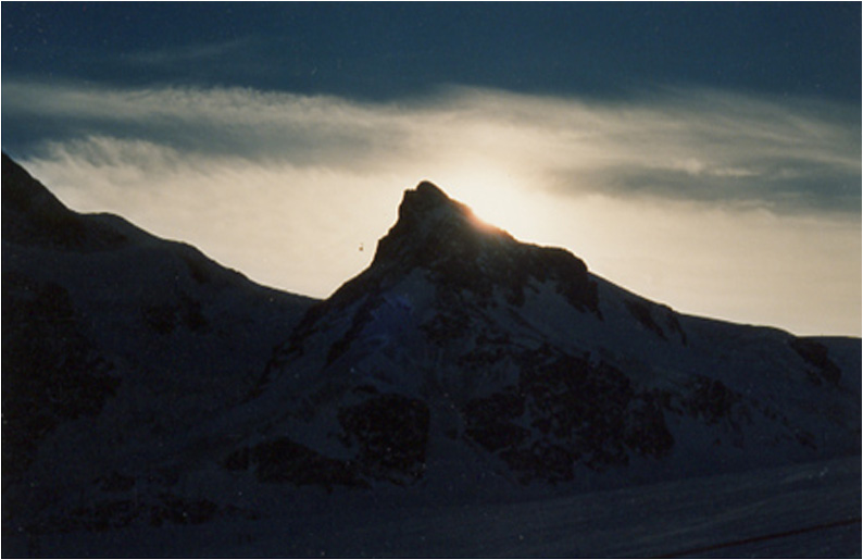 Lichtspiele am Klein Matterhorn