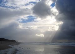 Lichtspiele am Strand zwischen Kampen und Wenningstedt