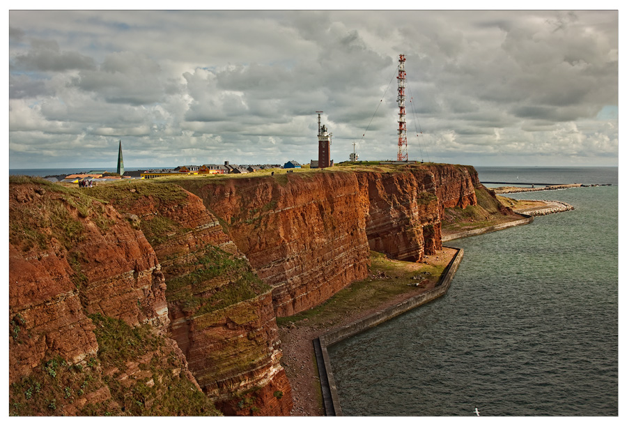 Lichtspiele auf der Schokoladenseite von Helgoland-