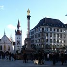 Lichtspiele der Wintersonne am Marienplatz