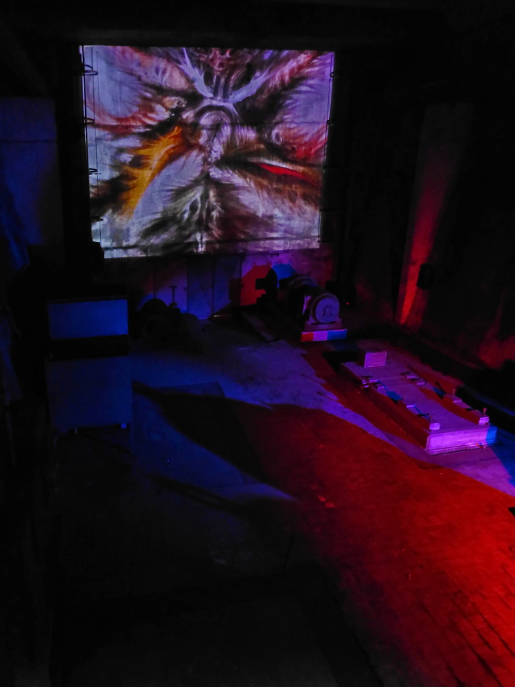 Lichtspiele im Koksbunker im Landschaftspark Duisburg