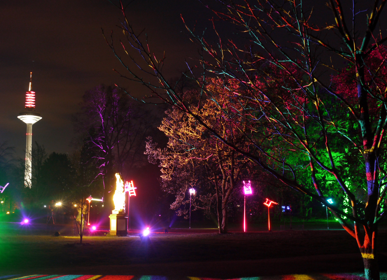 Lichtspiele im Palmengarten in FFM