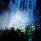 Lichtspiele im Wasserfall