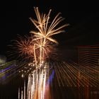 Lichtspiele mit Feuerwerk Düsseldorf