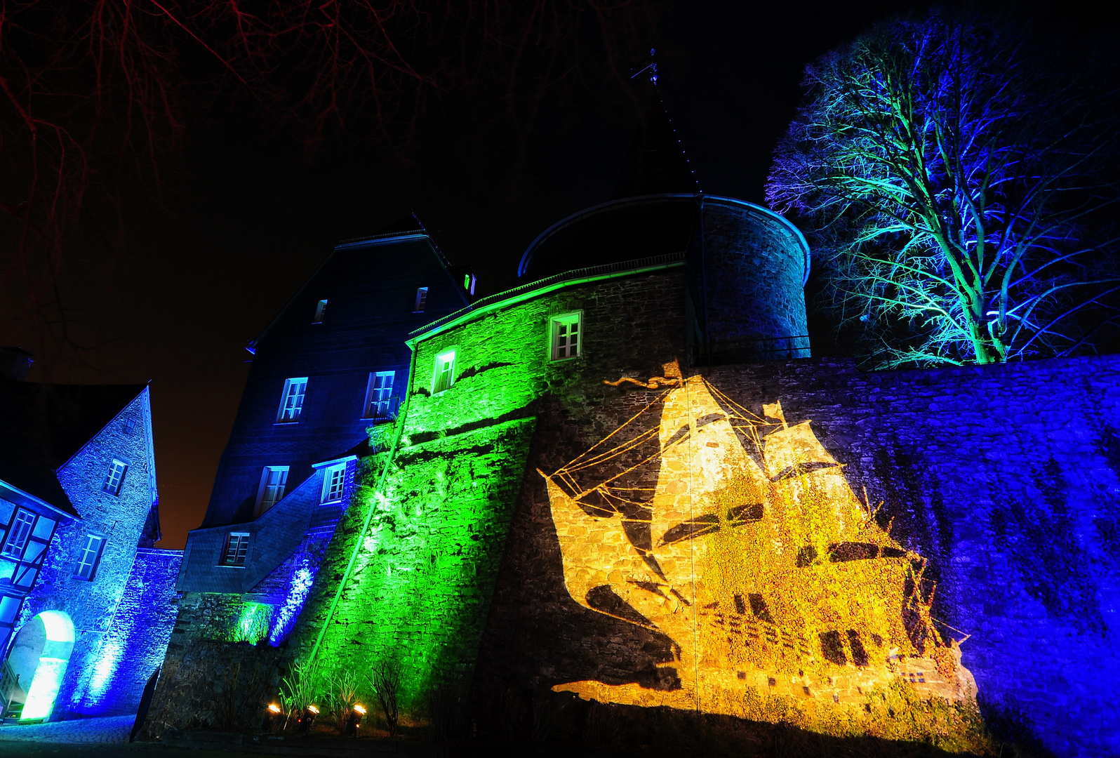 Lichtspiele und Illuminationen - Schloß Hohenlimburg