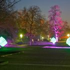 Lichtspielereien im Rahmen des Parkleuchtens im Grugapark