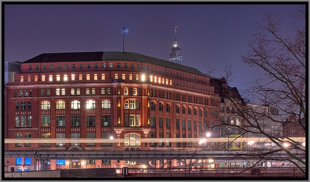 Lichtspur der U-Bahn