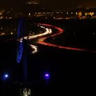 Lichtspur durchs Ruhrgebiet....