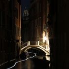 Lichtspur in Venedig