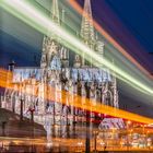 Lichtspuren am Dom 3