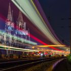 Lichtspuren am Dom