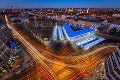 Lichtspuren am Königsplatz