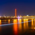 Lichtspuren auf dem Rhein