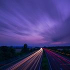 Lichtspuren auf der A2