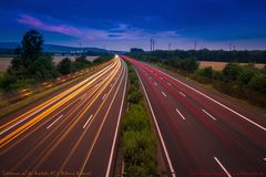 Lichtspuren auf der A2-Bearbeitet