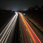 Lichtspuren auf der Autobahn