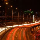 Lichtspuren auf der Hardbrücke