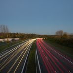 Lichtspuren im Herbst