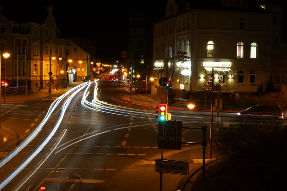 Lichtspuren in Celle 1