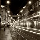 Lichtspuren in Zagreb