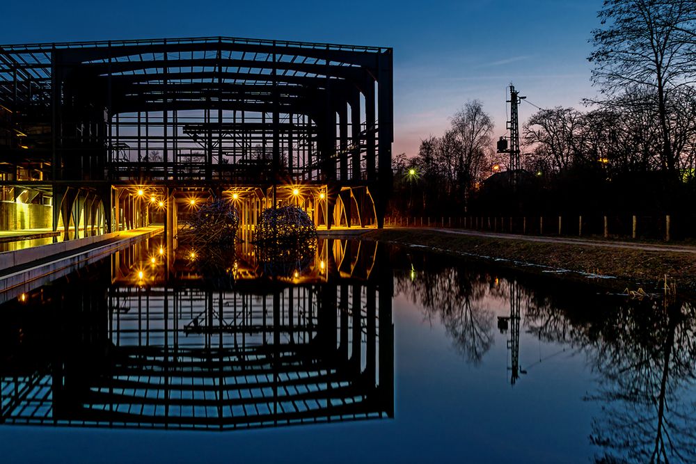 Lichtsterne im Wassergarten