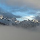 Lichtstimmung 1. Schönwetterloch über den Pragser Dolomiten