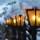 Lichtstimmung am Abend in Meiringen neben dem Sherlock Holmes Museum