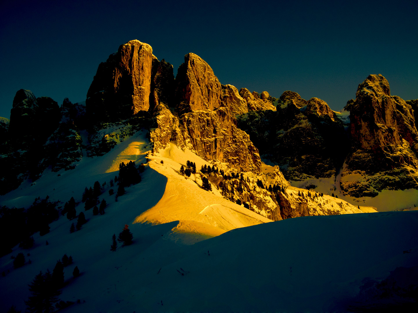 Lichtstimmung am Grödner Joch