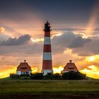 Lichtstimmung am Leuchtturm Westerheversand