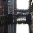 Lichtstimmung an einem Fleet in Hamburg