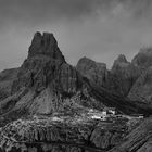 Lichtstimmung in den Sextener Dolomiten, der Lichtspot hätte nicht besser sein können.