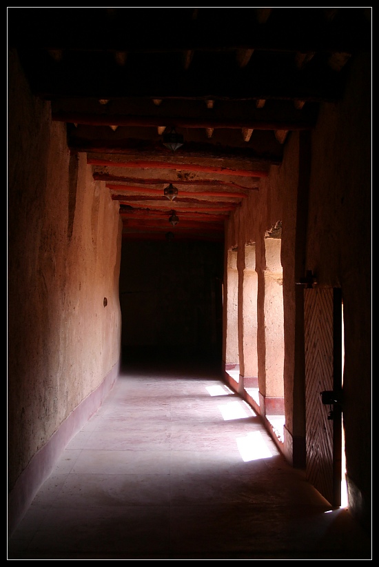 Lichtstimmung in der Kasbah Taourirt, Ouarzazate, Marokko