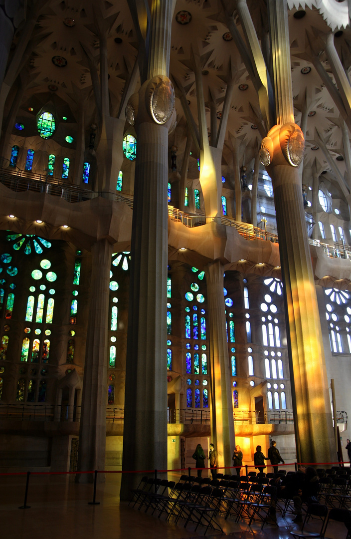 Lichtstimmung in der Sagrada Familia 2