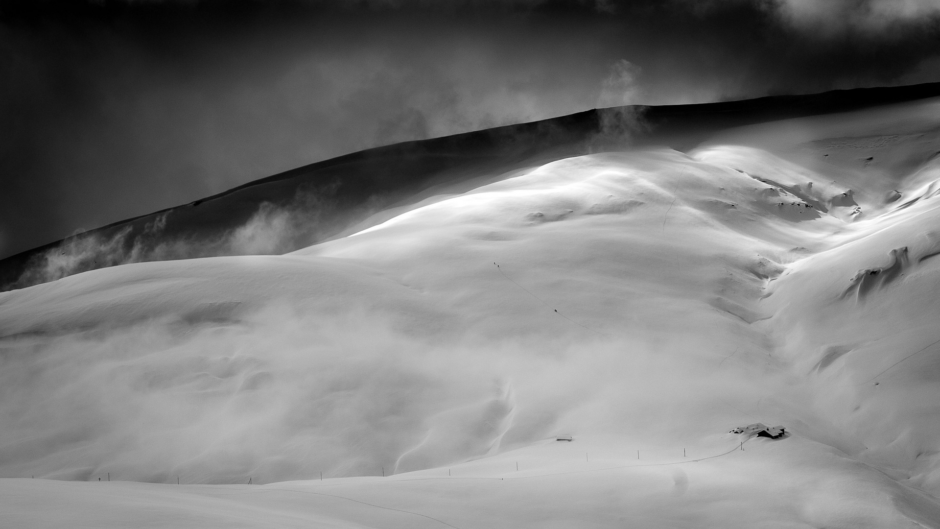 Lichtstimmung über den Alpen