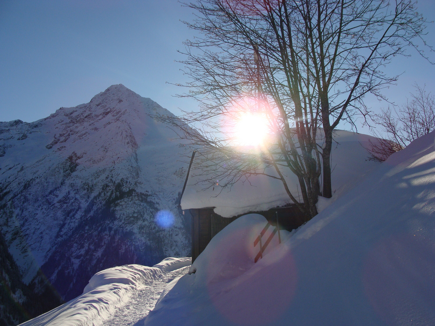 Lichtstrahl der Sonne