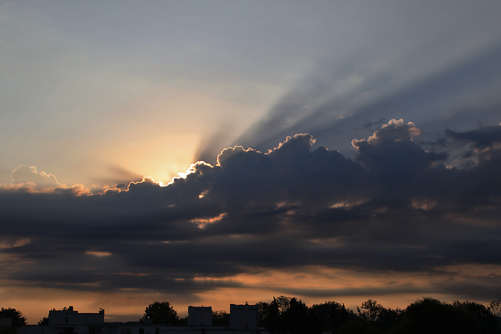 Lichtstrahlen am Morgen