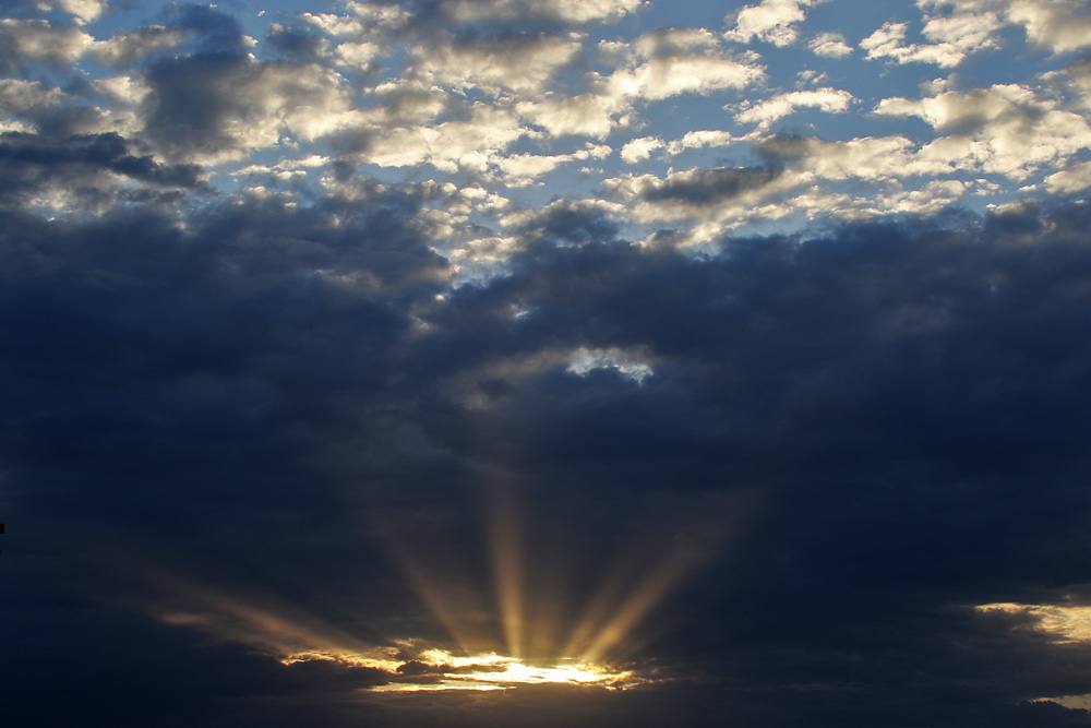 Lichtstrahlen am Morgen