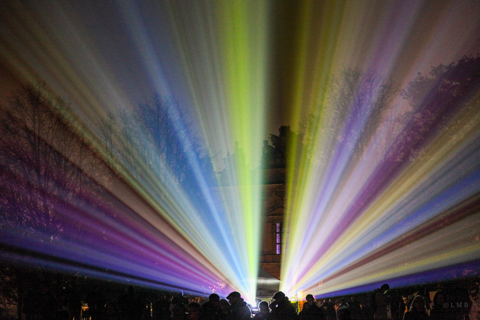 Lichtstrahlen über dem Lustgarten