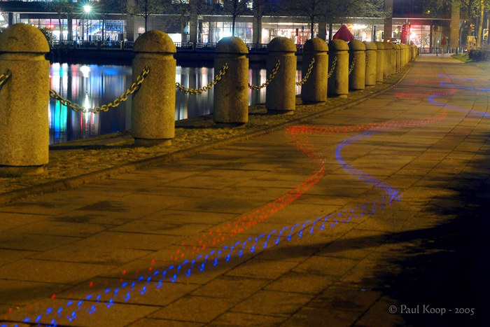 Lichtstreif am Mediapark