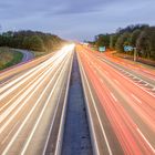 Lichtstreifen auf der Autobahn