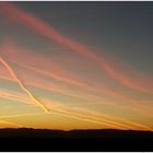 Lichtstreifen über dem Odenwald