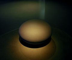 Lichtstudie an einem eiförmigen Objekt.