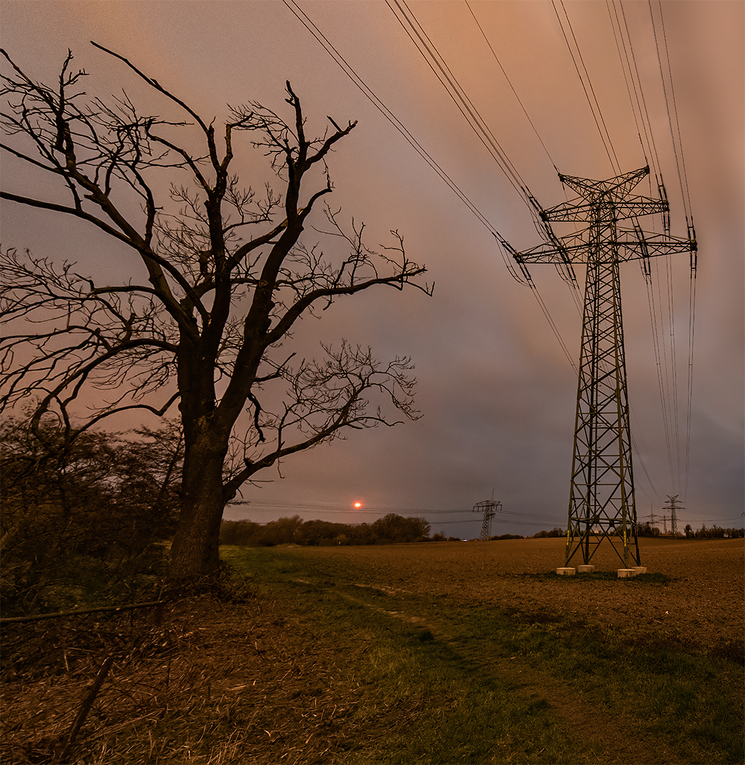 Lichtverschmutzungsbeweisfotografie...