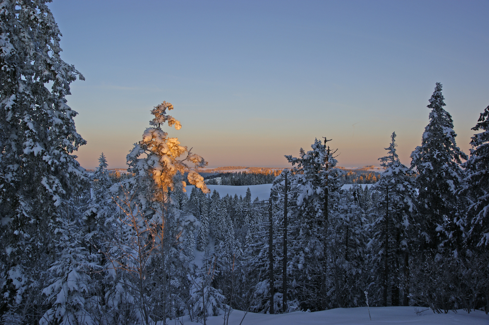 Lichtwärme im kalten Winter