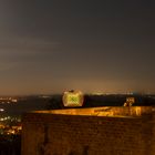 Lichtwürfel - eine besondere Kreation der Lichtkunst auf der Burg Landeck